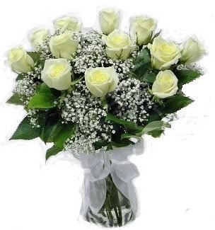 Букет из белых роз "От чистого сердца" - цены на доставку
